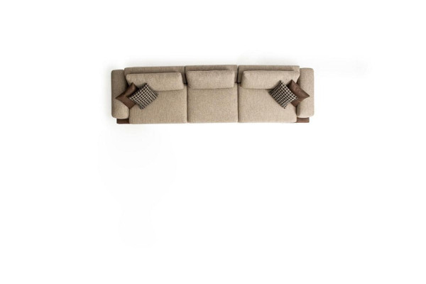 Sofa Set Wohnlandschaft Ecksofa Garnitur Stoffgarnitur Textil Sofas
