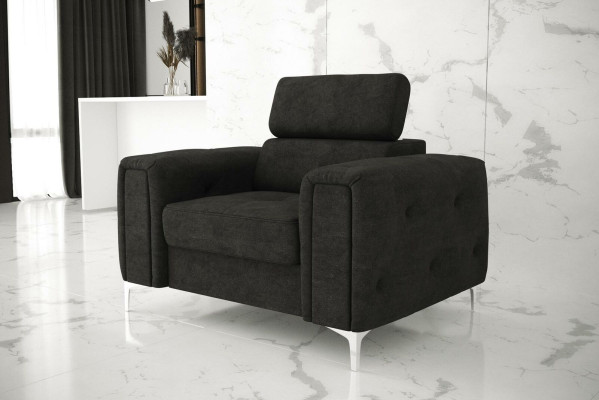 Sofa Stoff Couchen Polster Textil Neu Chesterfield Sessel Fernseh Couch 1 Sitzer
