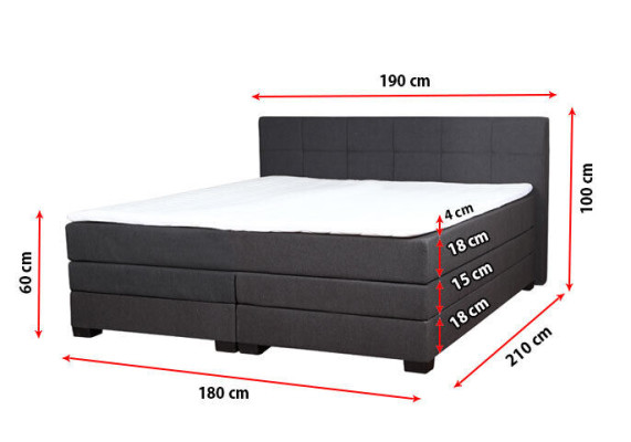 Vintage Boxspring Betten Polsterbett Bett Holzbett Hotel Doppel Ehebett