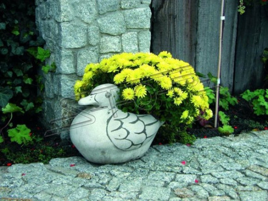 Blumenkübel Natur Pflanz Kübel Dekoration Figur Garten Blumentöpfe Vasen