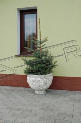 Blumenkübel Pflanz Kübel Dekoration Figur Blumentöpfe Garten Vasen Natur