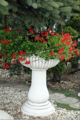 Blumenkübel Pflanz Kübel Dekoration Garten Vasen Natur Blumentöpfe Figur