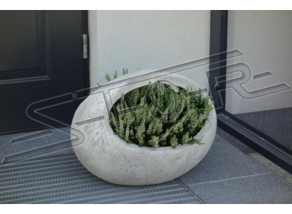 Blumenkübel Pflanz Kübel Dekoration Natur Garten Vasen Blumentöpfe Figur