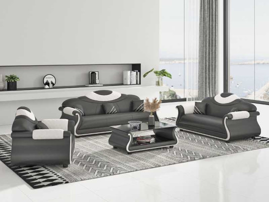 Komplette Couchgarnitur Sofagarnitur 3tlg Sofas Ledersofas Sofa Braun