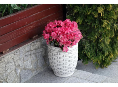 Blumenkübel Pflanz Kübel Dekoration Vasen Figur Natur Garten Blumentöpfe