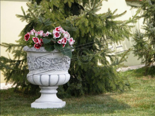 Design Blumentopf Top Planz Kübel Deko Gefäß Töpfe Figur Gesicht Skulptur