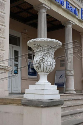 Design Blumentopf Top Planz Kübel Gefäß Töpfe Figur Gesicht Skulptur