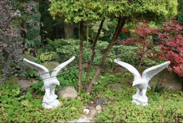 Figur Adler Garten Statue Skulptur Skulpturen Figuren Dekorative Statuen