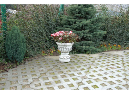 Figur Blumenkübel Pflanz Kübel Weiß Dekoration Figur Blumentöpfe Garten