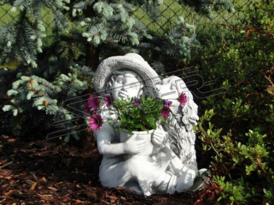Figur Dekoration Blumenkübel Blumentöpfe Pflanz Kübel Dekor Figur Garten