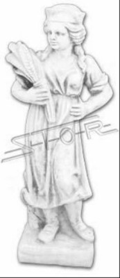 Frau 80cm Skulptur Design Figur Statue Garten Figuren Dekorative Statuen