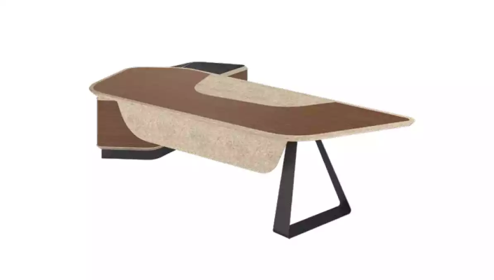 Moderner Arbeitszimmer Set Luxus Möbel Eckschreibtisch Sideboard Massivholz