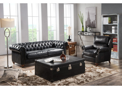 Klassische Chesterfield Couch Sofa Polster Garnitur Couchen Sofas Design