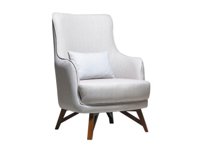 Weißer Relaxsessel Designer Moderner Wohnzimmer Armlehnen Einsitzer