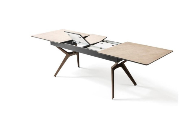 Esszimmertisch Küchentisch Ausziehbarer Design Modern Holz Grau Tisch