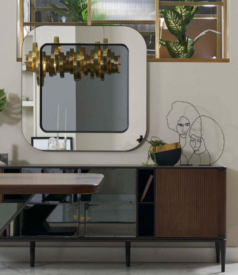 Essecke Essgruppe Esszimmermöbel Set Esszimmer 9tlg Holz Braun Tisch