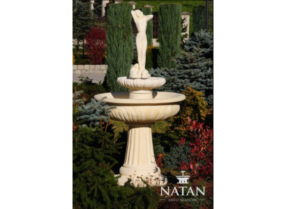 Zierbrunnen Springbrunnen 174cm Skulptur Brunnen Deko Garten Fontaine Teich Neu