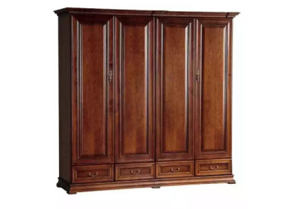 Kleiderschrank Schlafzimmer Holz Schrank Barock Rokoko Schränke 4türig