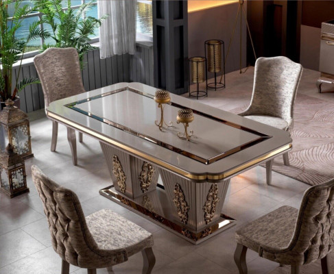Esstisch Esszimmer Tisch Essecke Esszimmermöbel Tische Holz Grau Esstische