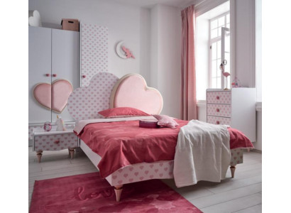 Modern Betten Kinderbett Kinderzimmer Bett Kinderbett Möbel Holz Weiß Neu