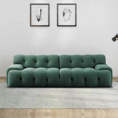 Exklusives luxuriöse 3-Sitzer-Sofa Stoffsitz moderne Textilmöbel Grün Farbe
