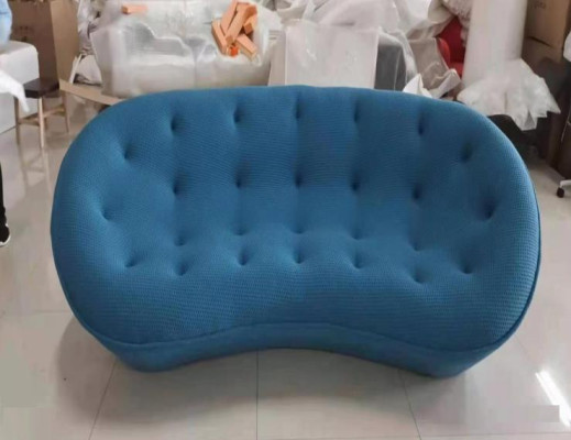 Sofa 3 Sitzer Couch Polster Sofas Couchen Wohnzimmer Design Textil Stoff