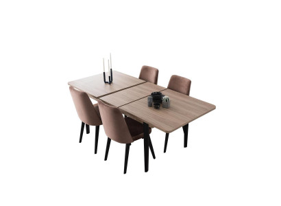 Brauner Rechteckiger Esstisch Esszimmer Möbel Holztische Luxus Möbel