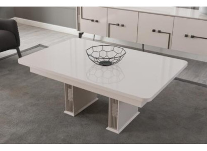 Weißer Couchtisch Wohnzimmer Holztische Luxus Möbel Designer Tische