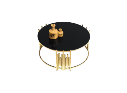 Wohnzimmer Couchtisch Tisch Kaffeetisch Beistelltisch Gold Sofatisch