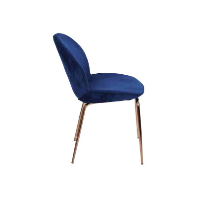 EsszimmerGruppe Garnitur Blau Stühle 6x Stühle Set Textil Polster Sitz