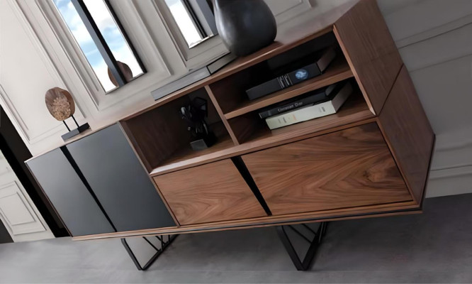 Essecke Esszimmer Esstisch Set 2tlg Anrichte Esszimmertisch Braun Holz
