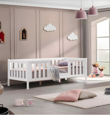 Kinderzimmer 3tlg Möbel Komplettzimmer Kinderbett Weiß Kleiderschrank Kommod