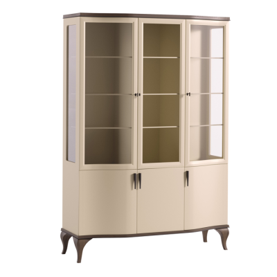 Klassische Schränke Vitrine Vitrinen Holz Edler Luxus Glas Schrank Holz