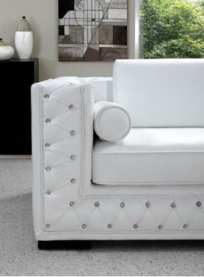 Ledersofa Couch Wohnlandschaft 3+2 Sitzer Garnitur Design Deko Modern Sofa