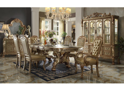 Königlicher Esstisch Designer Chesterfield 6x Stühle Komplette Garnitur 7tlg. Set