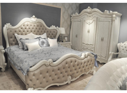 Chesterfield Doppelbett Bett Ehebett Design Luxus Betten Barock Antik
