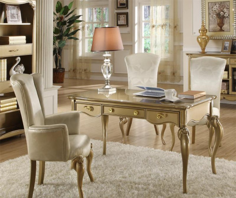 Schreibtisch Büro Tisch Klassischer Designer Office Tische Rokoko Barock Neu