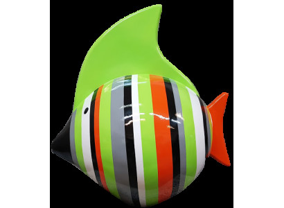 Skulpturen Design Wohn Deko Statuen Figuren Abstrakte Fisch Figur Dekoration