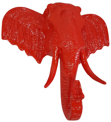 Büste Wand Abstrakte Design Kopf Art Elefant Skulptur Dekoration Skulptur Deko