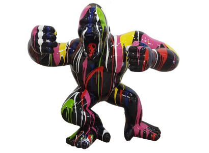 Designer Figur Statue Moderne Figuren Statuen Dekoration Deko Gorilla Garten Neu
