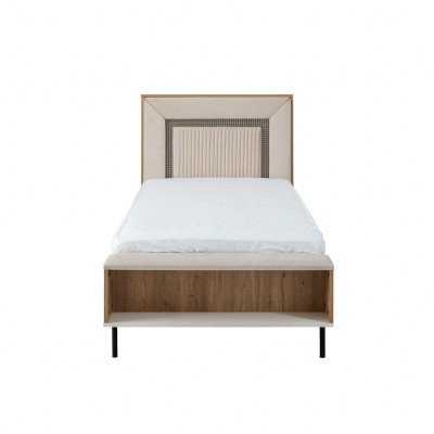 Bettrahmen Kinderbett 120 cm Bett Kinderzimmer Bettgestelle Braun Holz
