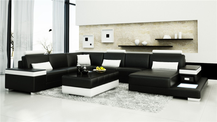 Designer Sofa Couch Ecksofa Luxus Polster Garnitur Wohnlandschaft U-Form Neu