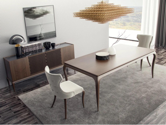 Modern Einrichtung Esstisch 4x Stühle Luxus Esszimmer Möbel Design Neu