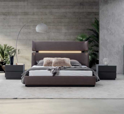 Luxus Schlafzimmer set Bett mit 2x Nachttische Modernen Designen Set
