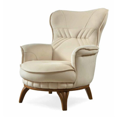 Sessel Luxus Design Textil Wohnzimmer Klassisches Stil Lounge Möbel