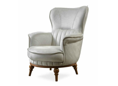 Sessel Luxus Design Textil Wohnzimmer Klassisches Stil Möbel Lounge