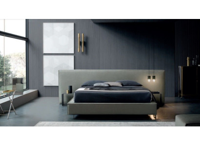 Luxus Polster Samt Stoff Designer Bett Schlafzimmer Betten Leder Hotel Neu
