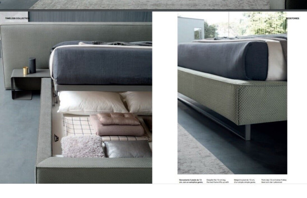 Luxus Polster Samt Stoff Designer Bett Schlafzimmer Betten Leder Hotel Neu