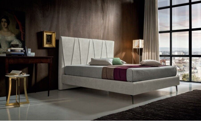 Luxus Hotel Betten Schlaf Zimmer Textil 140x200cm Bett Polster Design Italien