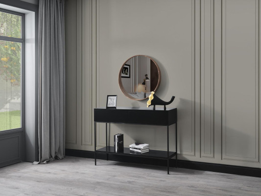 Spiegel Klassischer Holz Wandspiegel Spiegel Design Braun Wohnzimmer Neu